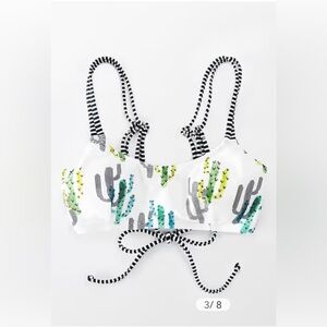 NWOT never worn Cupshe Cactus Lover Strappy Bikini Top